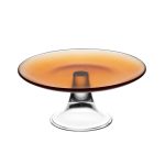 Antibes footed Plate Amber, 8"D