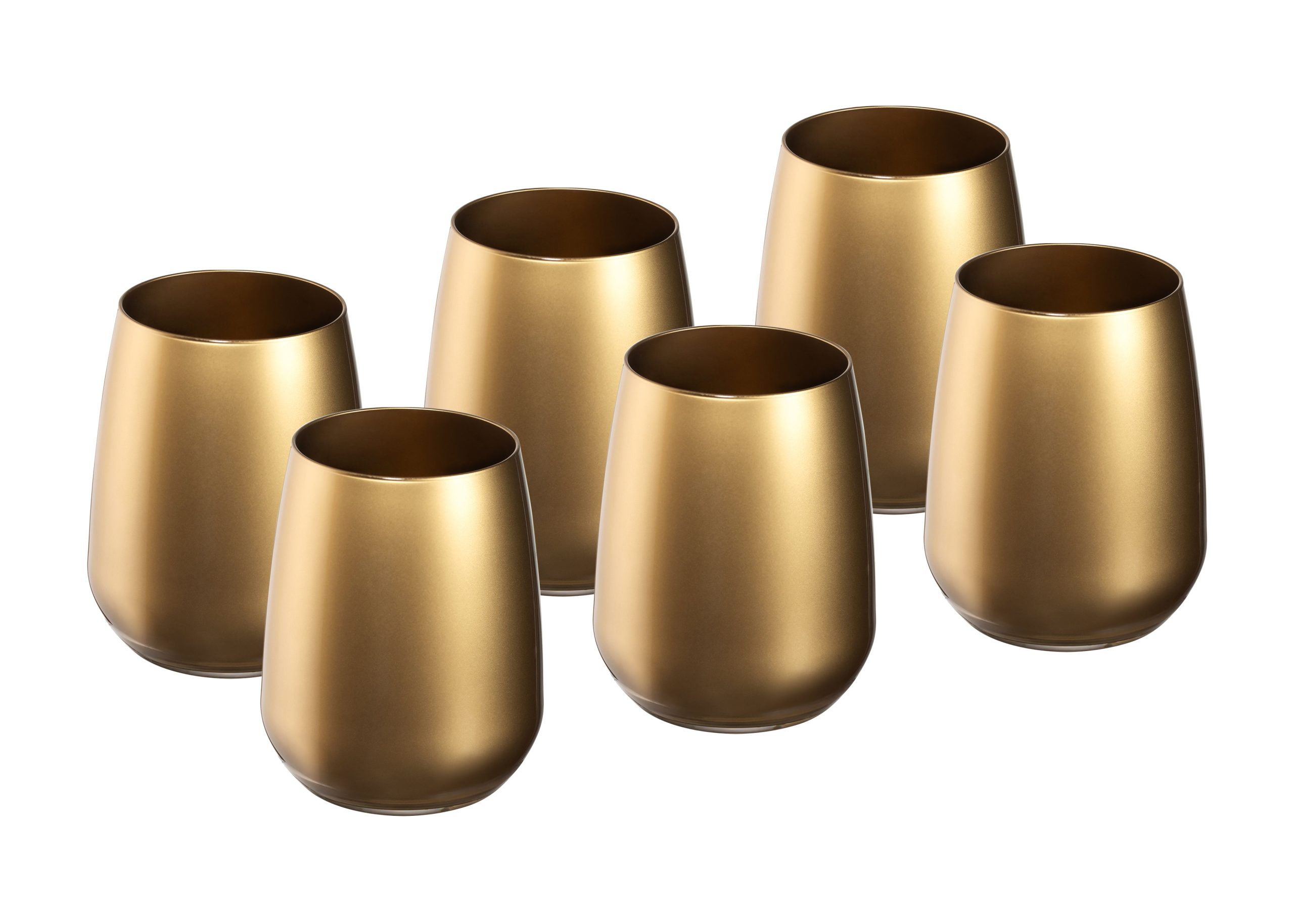 Opaque Gold Double Old Fashion, 13 oz. Set of 6