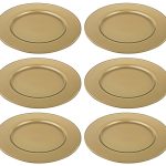 Opaque Gold Charger, 12.5"D, Set of 6