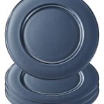 Onyx Charger, Pearl Midnight-Blue, Set of 4