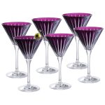 Onyx Martini Amethyst, 7 Oz. Set of 6