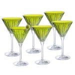 Onyx Martini Green, 7 Oz. Set of 6