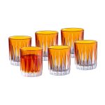 Onyx Shot Glass Amber, 2.6 Oz. Set of 6