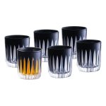 Onyx Shot Glass Black, 2.6 Oz. Set of 6