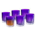Onyx Shot Glass Purple, 2.6 Oz. Set of 6