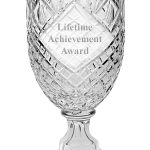 Madallion Footed Vase, 10"H
