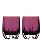 Crescent Double Old Fashioned, Amethyst, 11 oz. Set of 2