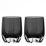 Crescent Double Old Fashioned, Charcoal, 11 oz. Set of 2