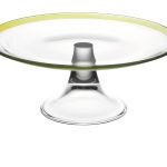 Antibes Footed Plate, Green 11"D
