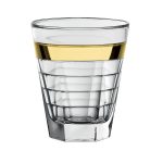 Baguette Double Old Fashion with Gold Band, 11.5 oz. Set of 6
