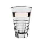 Baguette Highball Platinum Band, 14.5 oz. Set of 6