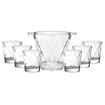 Concerto 7 Piece set, Ice Bucket & 6 Double Old Fashions, 12.5 oz.