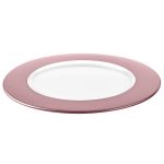 I Preziosi Charger with Rose Pink Band, 12.6"D, Set of 2