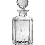 Fiona Whiskey Decanter with Wave Design, 30 oz.