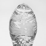 Victoria Crystal Egg Paper weight, 3.75"H
