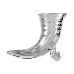 Horn Vase, 7.2"H