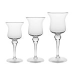 Luminous 3 piece Candle Holders, Small: 11.5"H, Medium: 13.25"H, Large: 15.5"H