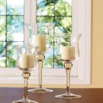 Glass Footed Vase or Candleholder, Available In Multiple Sizes