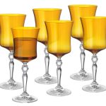 Vivid Wine Glass, Amber , 10 Oz. , Set of 6