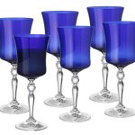 Vivid Wine Glass, Blue , 10 Oz. , Set of 6
