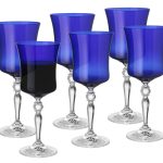 Vivid Water Goblet, Blue, 13 Oz., Set of 6