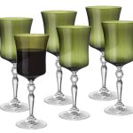 Vivid Water Goblet, Green, 13 Oz., Set of 6