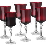Vivid Water Glass, Ruby, 13 Oz., Set of 6