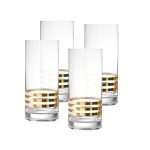 Spectrum Hiball with Gold stripes, 11 oz. Set of 4