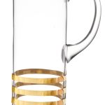 Spectrum Pitcher with gold lines, 54 oz.