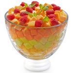 Opal Footed Bowl with White Foot, Available In Multiple Sizes